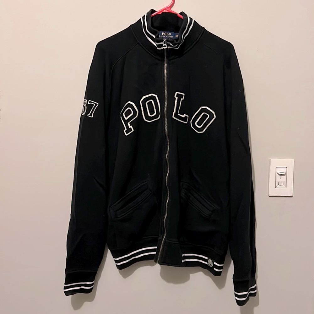 Polo RALPH LAUREN Heritage 67 Track/Varsity Jacket
Black & White Size 2XL